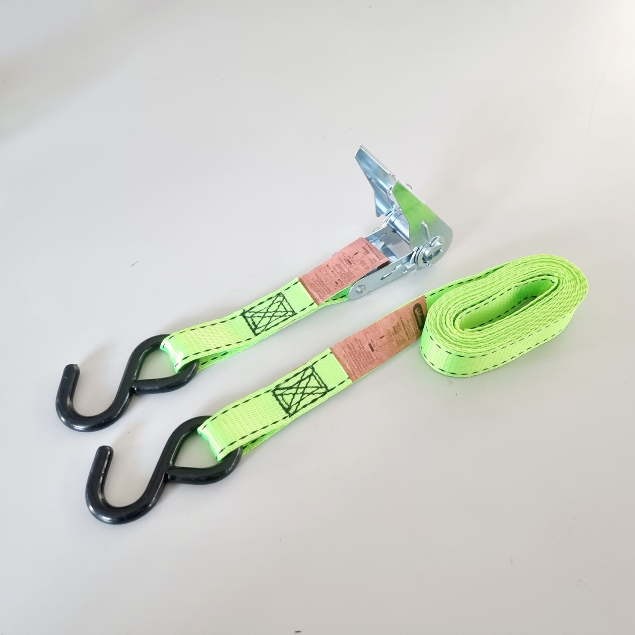 600kg Dây chằng hàng tăng đơ JUMBO, loại có 2 móc S-hook ,bản rộng 25mm, Trọng tải: 300 kg, đóng gói trong túi PE