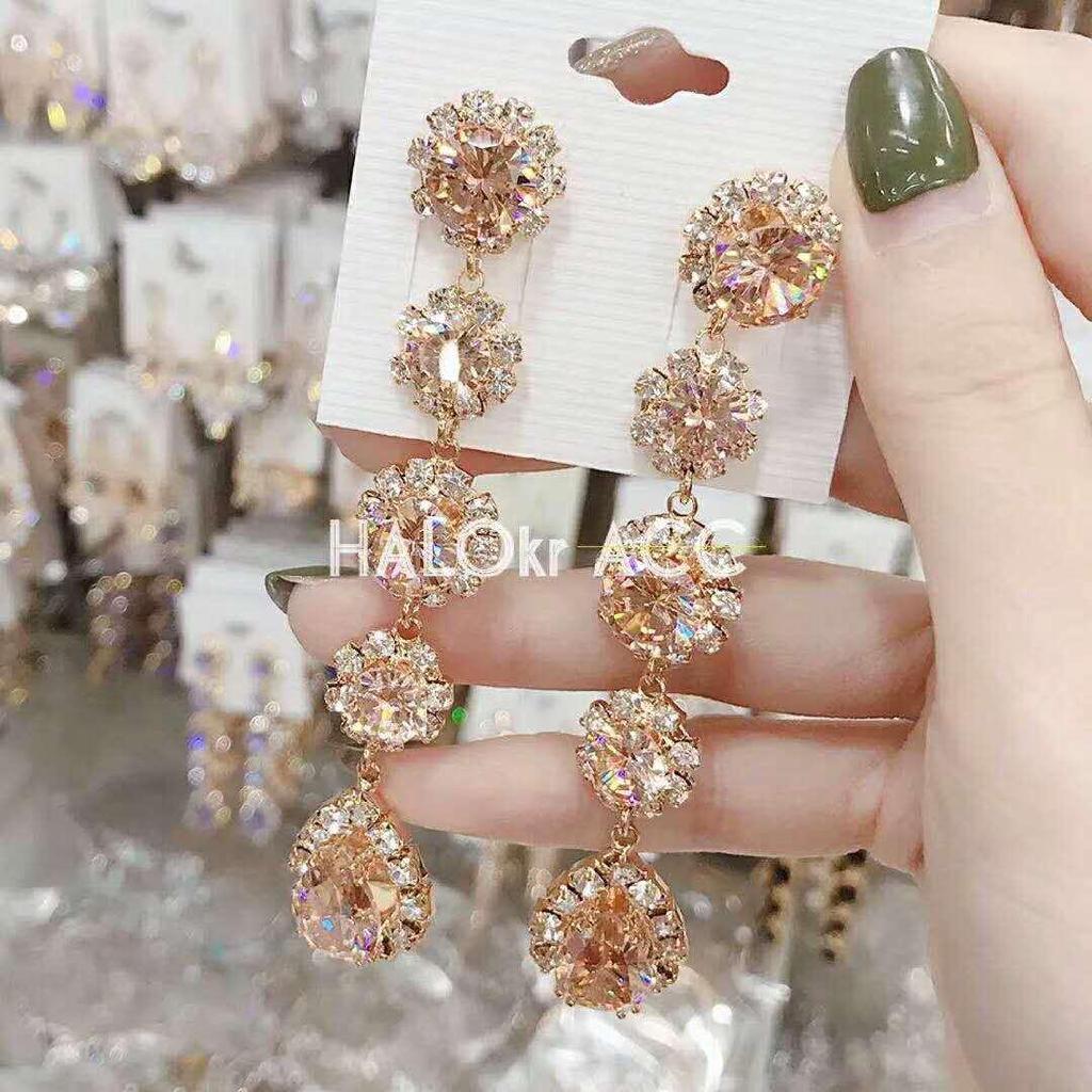 Bông tai BLACKPINK Hàn Quốc bạc S925 Water Drop
