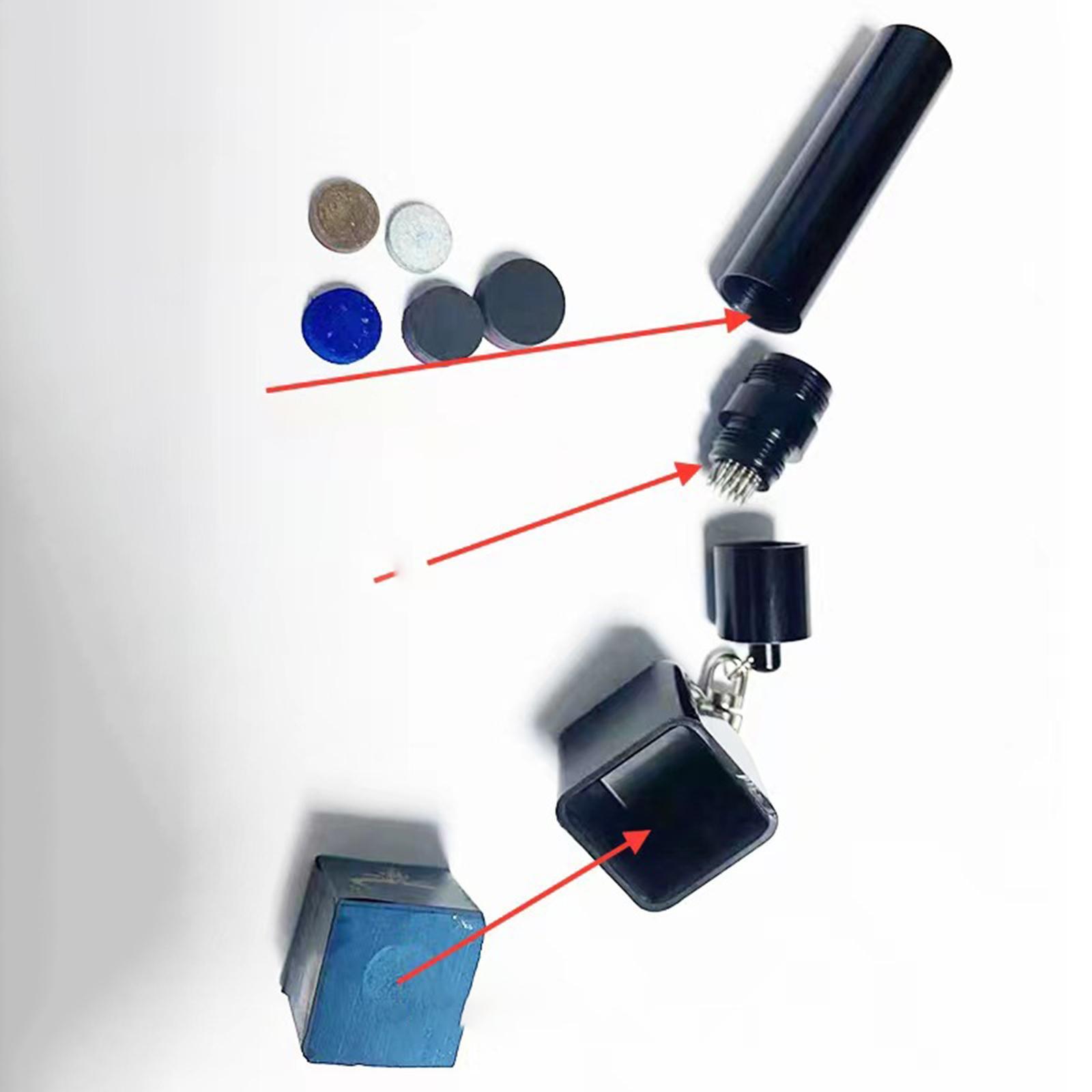 Professional Billiards Pool Cue Chalk Holder for Billiards Snooker Black