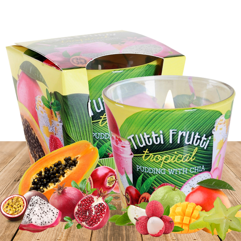 Ly nến thơm tinh dầu Bartek Tutti Frutti 115g QT1667 - trái cây rừng (giao mẫu ngẫu  nhiên)