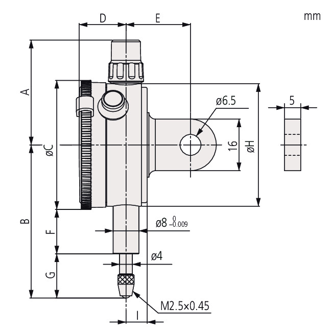 Đồng Hồ So Mitutoyo 1040S 0-3.5mm x 0.01mm