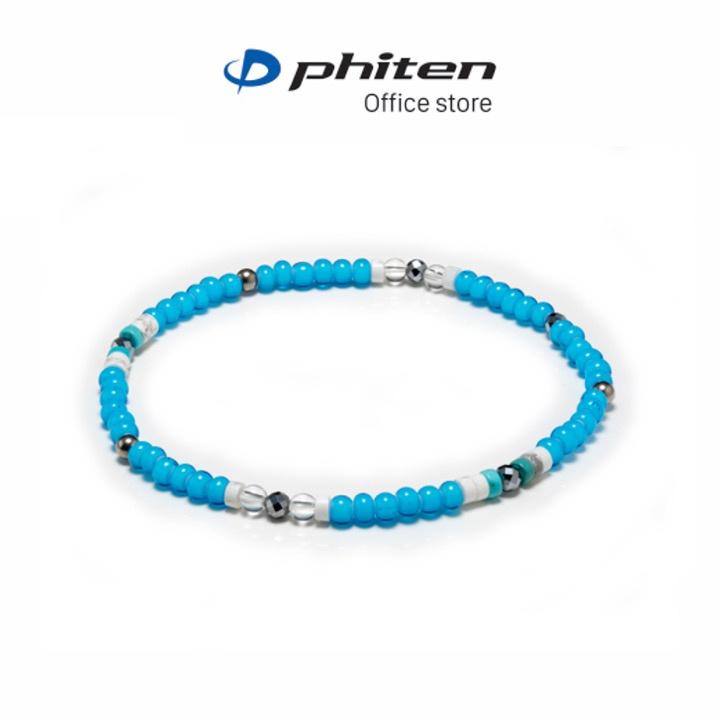 Vòng đeo chân Phiten glass beads anklet XJE37700/XJE37800