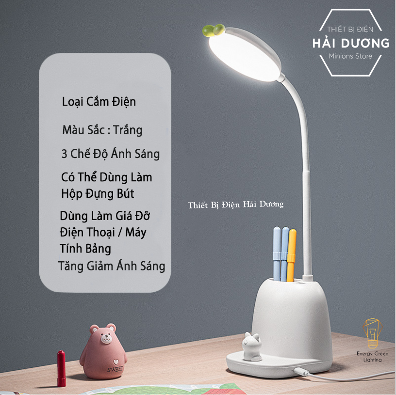 Đèn bàn LED dễ thương con mèo DB-2239 cảm ứng tắt mở 3 chế độ ánh sáng - Tăng giảm ánh sáng - Có 2 màu trắng hồng-Có video