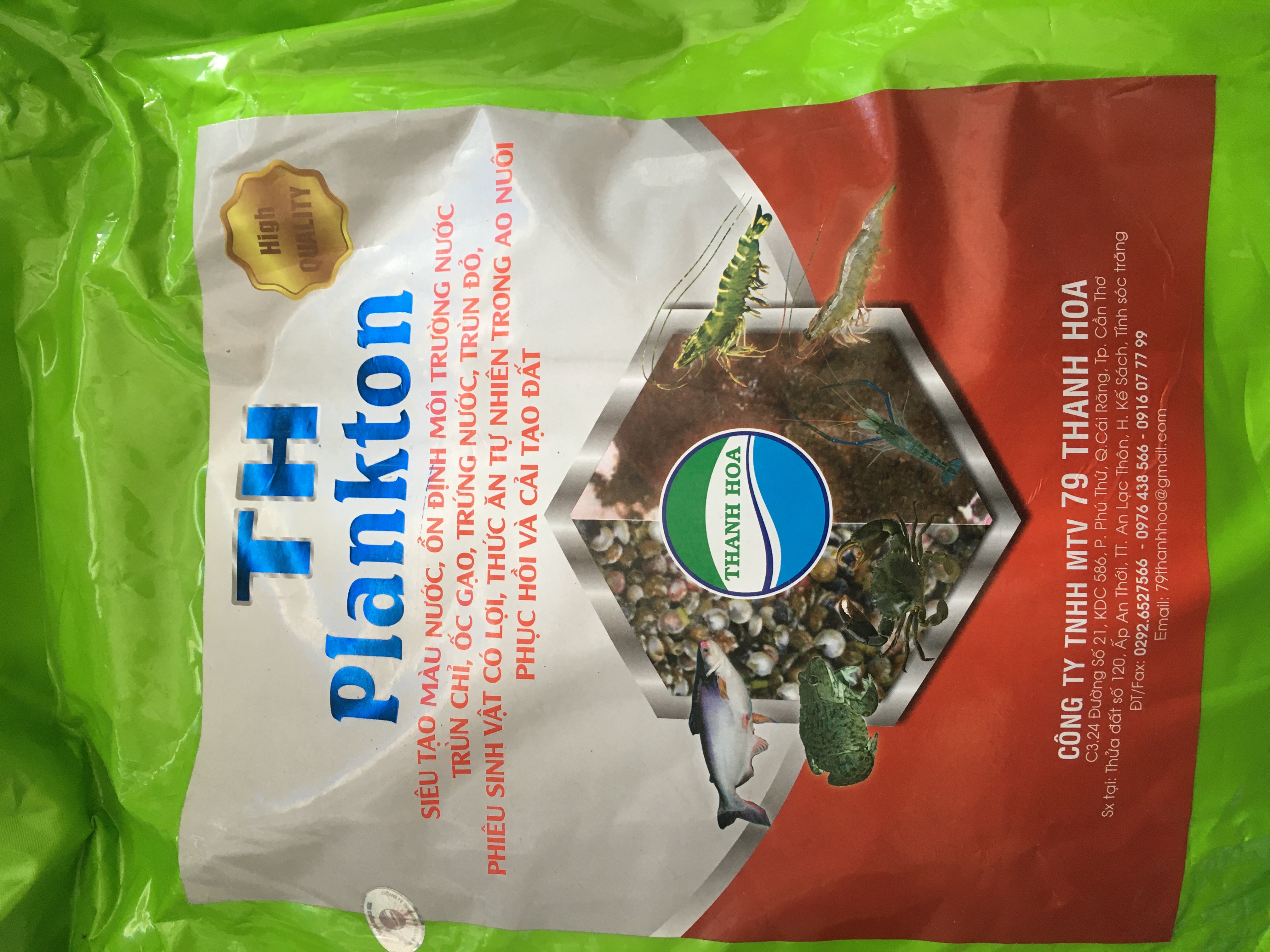 TH plankton siêu tạo màu nước , tạo trùng chỉ , ốc gạo , thức ăn tự nhiên cho tôm cá thuỷ hải sản