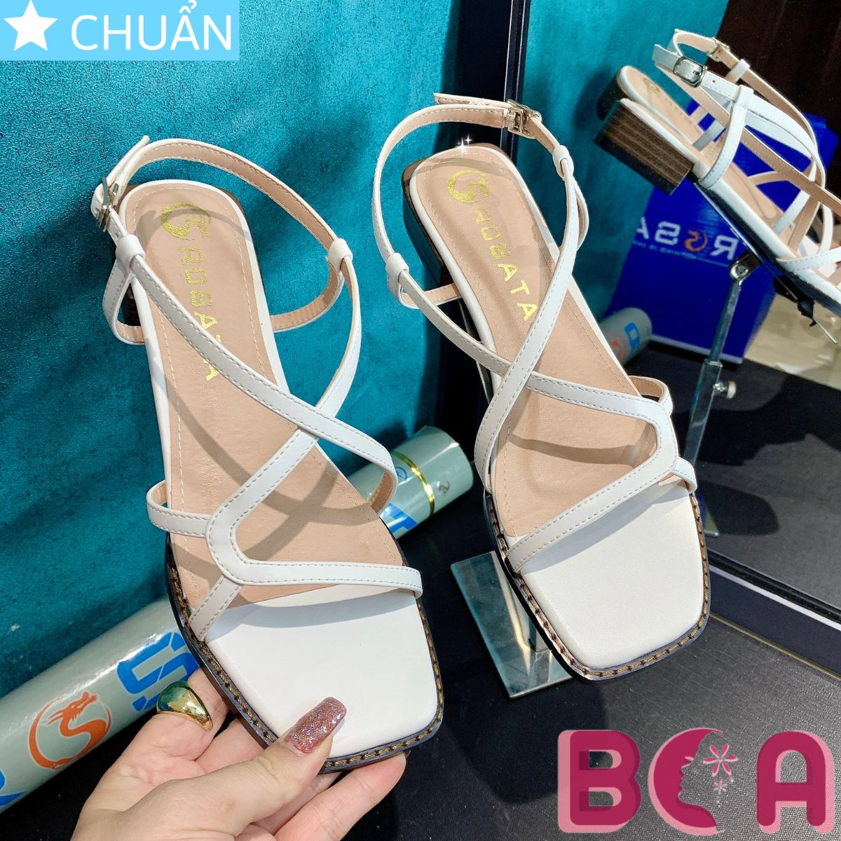 Sandal nữ đế thấp 2 phân RO653 ROSATA tại BCASHOP phong cách thời trang và năng động, trẻ trung