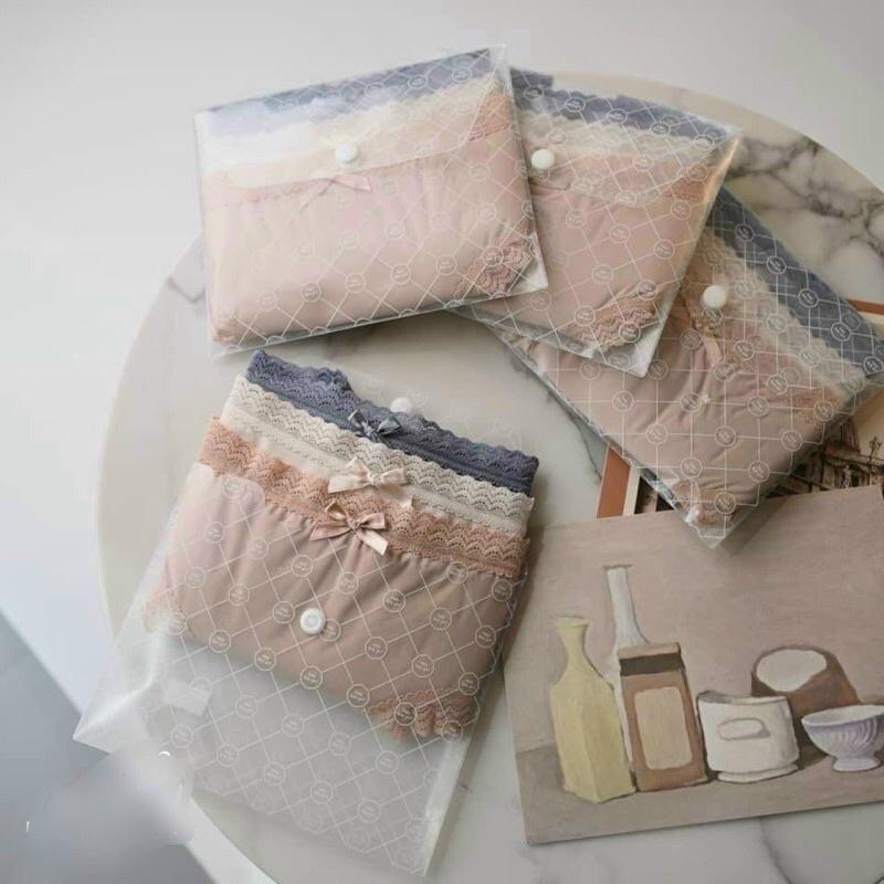 Set 3 quần thun lạnh ren nơ siêu nhẹ siêu thoáng siêu ôm