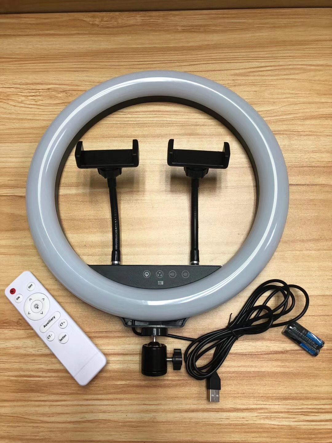 Đèn livestream/Đèn Led Trợ Sáng 33Cm Chiếu Sáng Studio, Makeup, Quay Phim , Chụp Ảnh, Livetream, Selfie Kèm Kẹp Điện Thoại Tùy Chỉnh