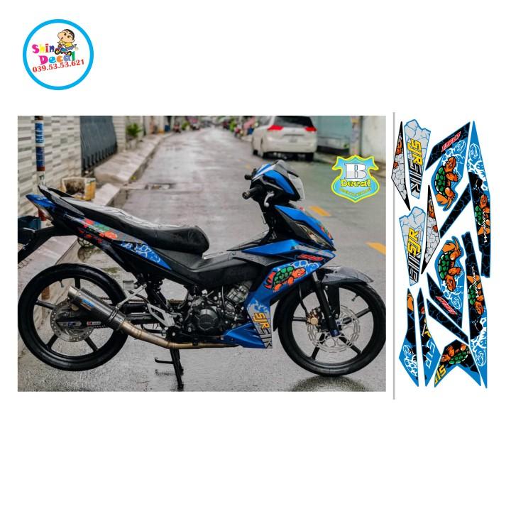 Tem xe winner Rùa dán xe xanh