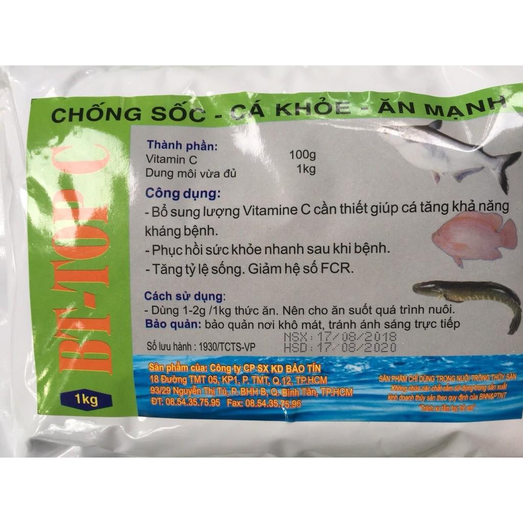 Vitamin C chống sốc, giúp cá phục hồi sức khỏe, ăn mạnh