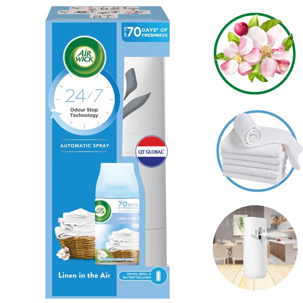 Combo 2 Bộ xịt thơm phòng tự động Air Wick 250ml