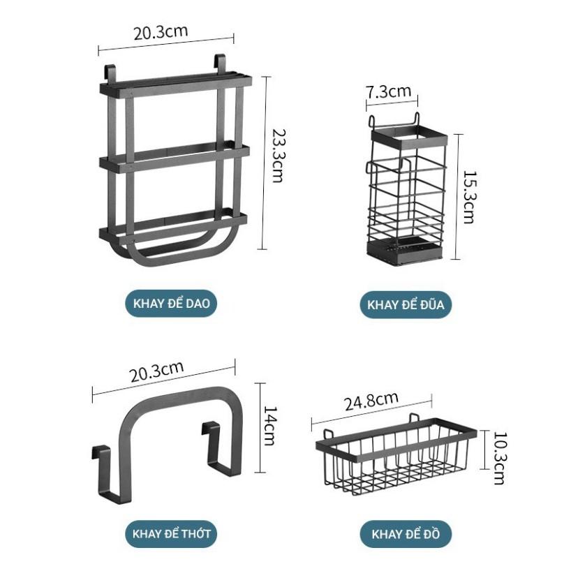 Kệ Chén Bát Nhà Bếp Đa Năng 2 Tầng Đặt Trên Bồn Rửa Sơn Tĩnh Điện chống gỉ