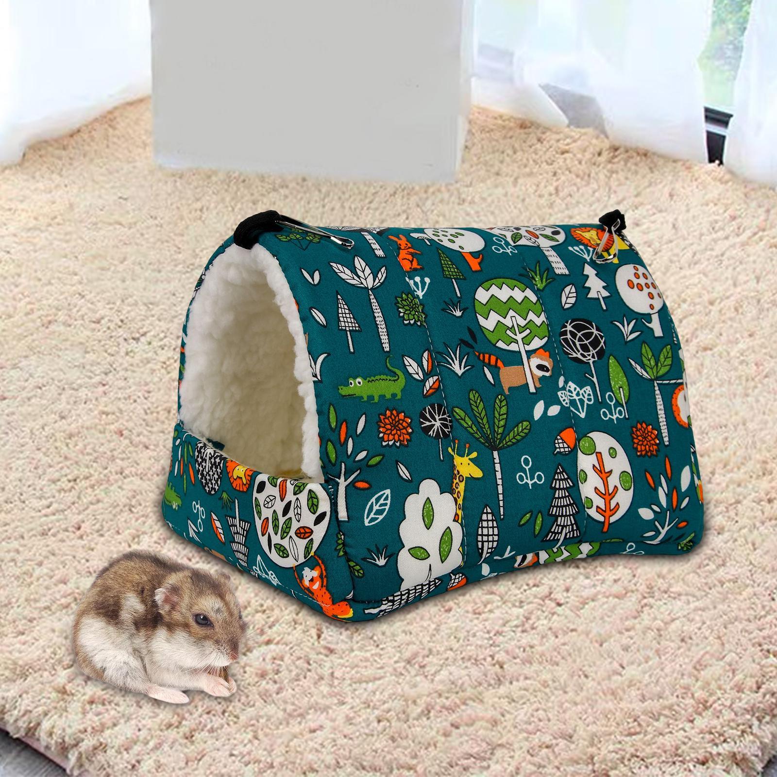 Soft Hamster Hammock Bed Cage Accessories Warm Hideout Hanging Bedding Toy House for Mouse Chinchilla Small Animals Ferret Sugar Glider