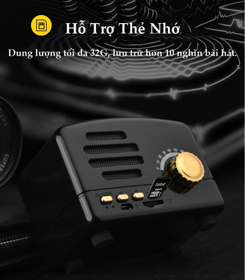 Loa Nghe Nhạc Bluetooth Mini Không Dây Cầm Tay Di Động BT-01 Âm Thanh Cực Lớn Dùng Cho Điện Thoại, Laptop, PC (Màu Ngẫu Nhiên)