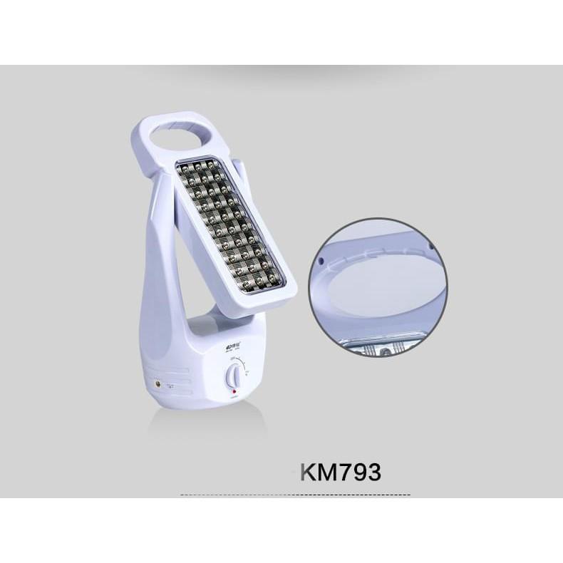 Đèn Led sạc điện 2 mặt 60 bóng siêu sáng KM-793