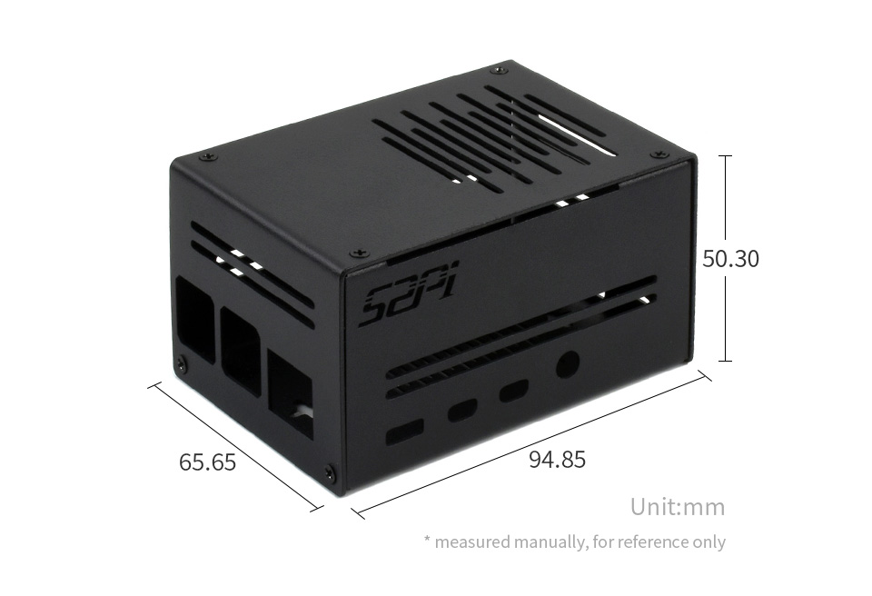 Vỏ hộp Metal kèm Tháp Tản Nhiệt (Low-Profile ICE Tower) dành cho Raspberry Pi 4 Model B - Hàng Chính Hãng