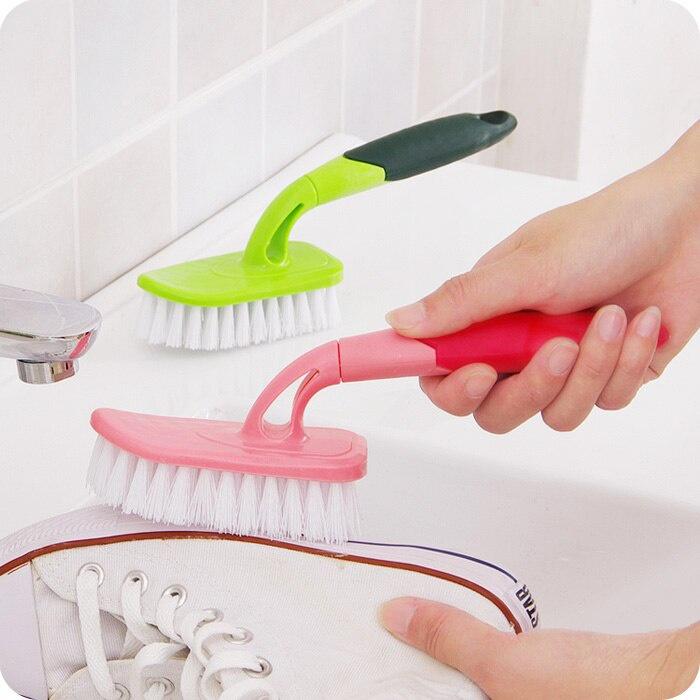 1pc Color Handle Square Bathroom Brush Bath Brush Tile Clearance Cleaning Brush Floor Brush
