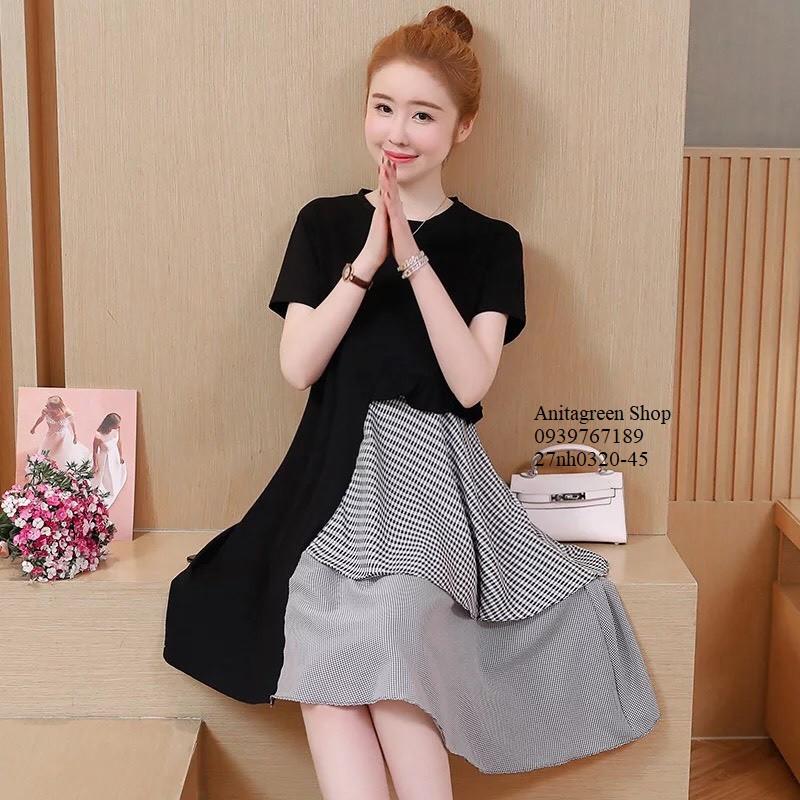 27nh0320-ĐẦM XÒE PHỐI CARO TẦNG s-6xl