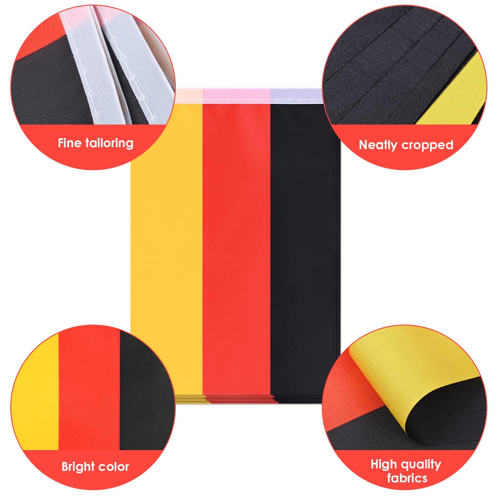Chuỗi cờ Đức, 25 lá cờ ở cả hai bên hình chữ nhật Fabric Fabl