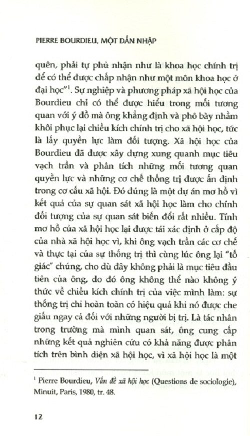 Sách - Pierre Bourdieu - Một dẫn nhập