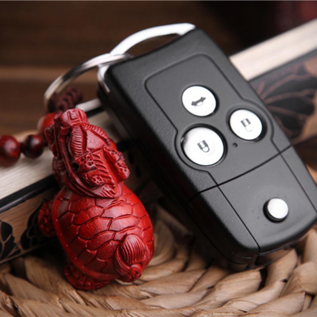 Animal Handmade Wood Keyring Charm Gift Car Purse Handbag Pendant Keychain