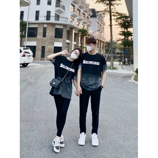 Áo Phông Loang Unisex BLencia Nam Nữ G0162