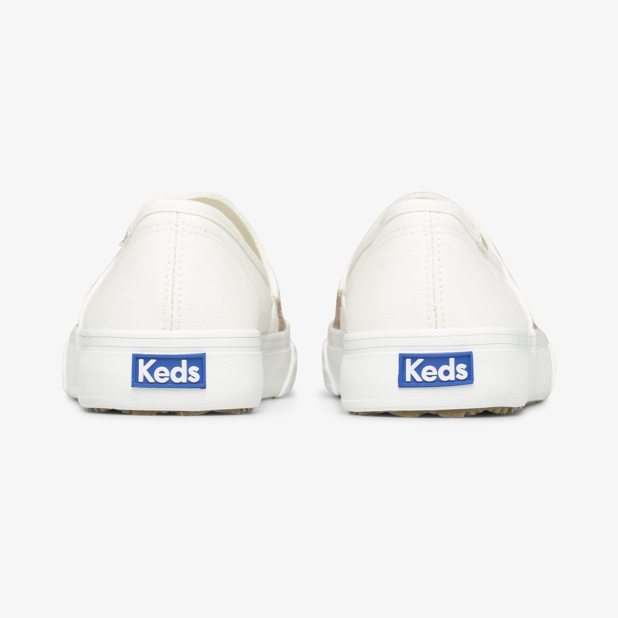 Giày Keds Nữ- Double Decker Wave Glitter Canvas Cream- KD065932