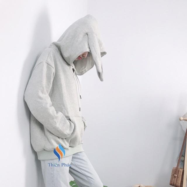 Áo hoodie tai thỏ nam nữ
