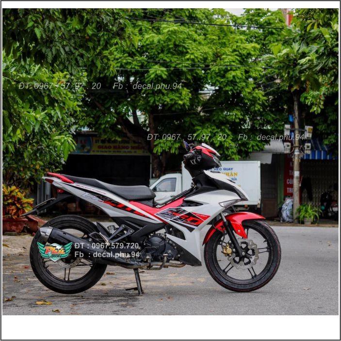 Tem Rời Exciter 150 đỏ Trắng Mẫu 2020