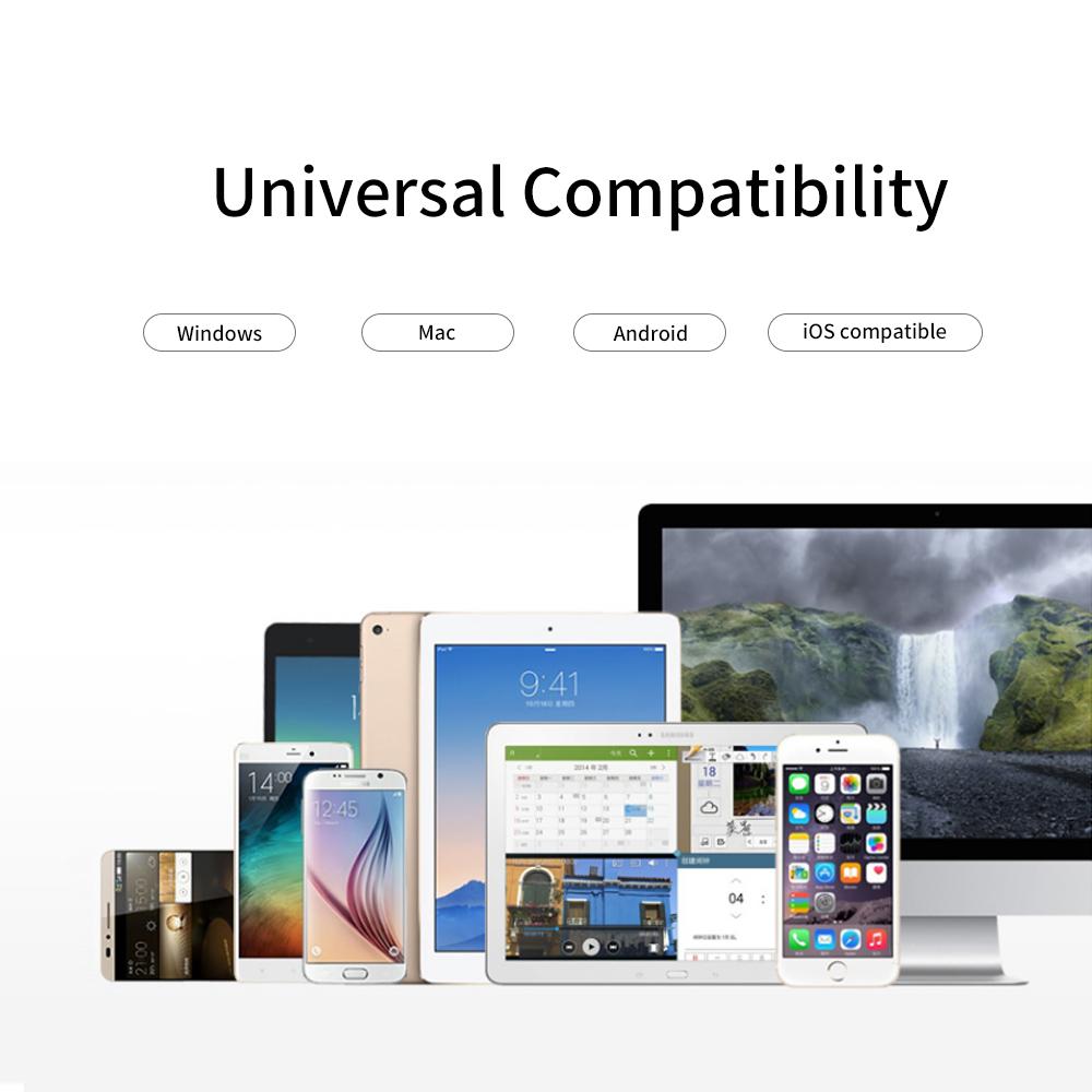 Bàn phím có thể gập lại kích thước đầy đủ thay thế cho iOS Điện thoại thông minh Android Máy tính bảng Windows