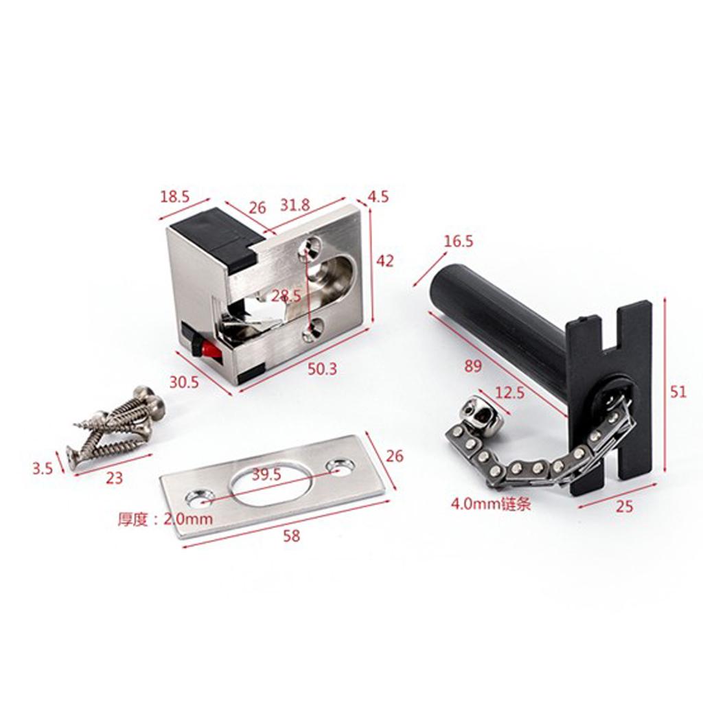 Cabinet Door Guard Latch Security Hasp Buckel Lock Hardware