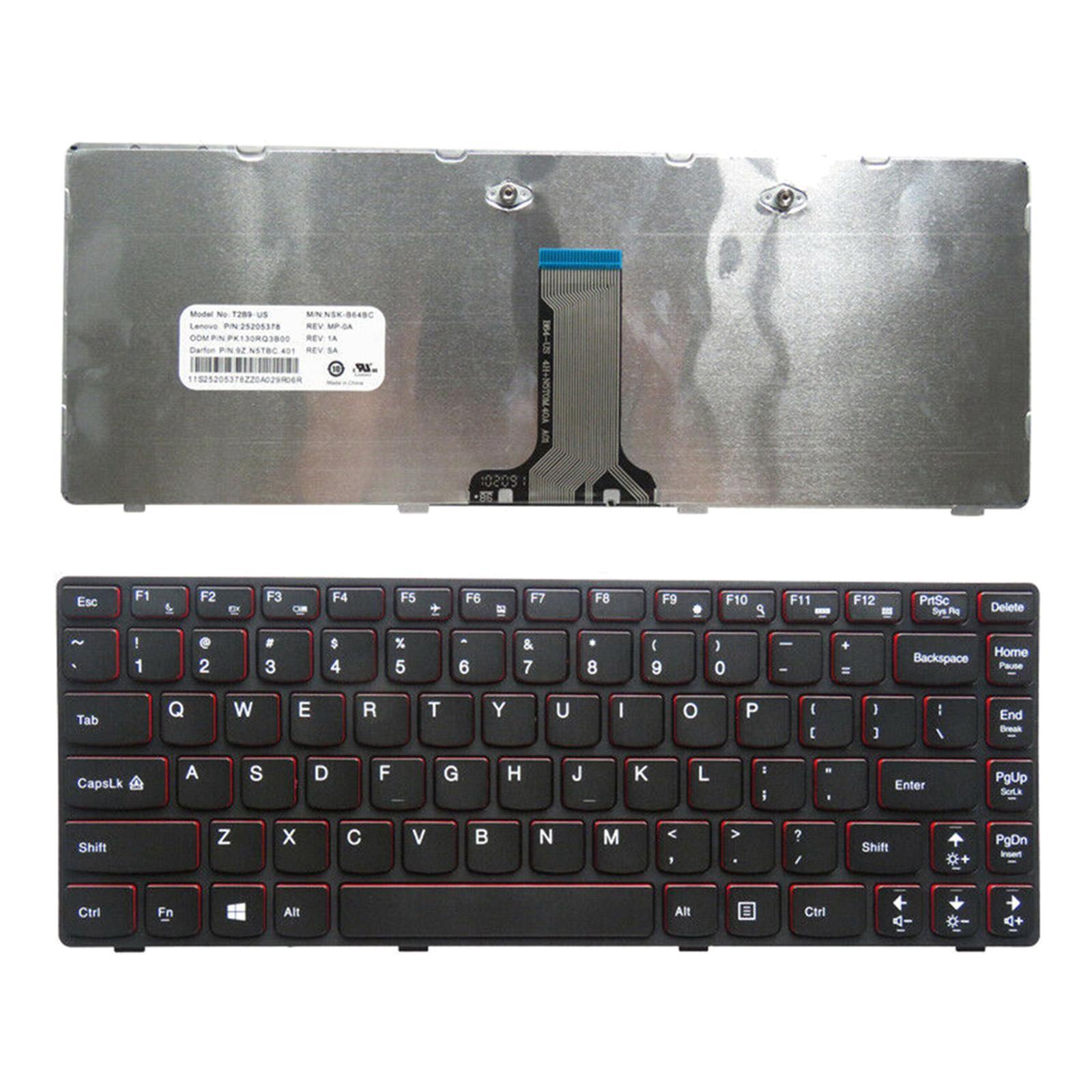 Laptop Replacement US English Keyboard for Y410p Black