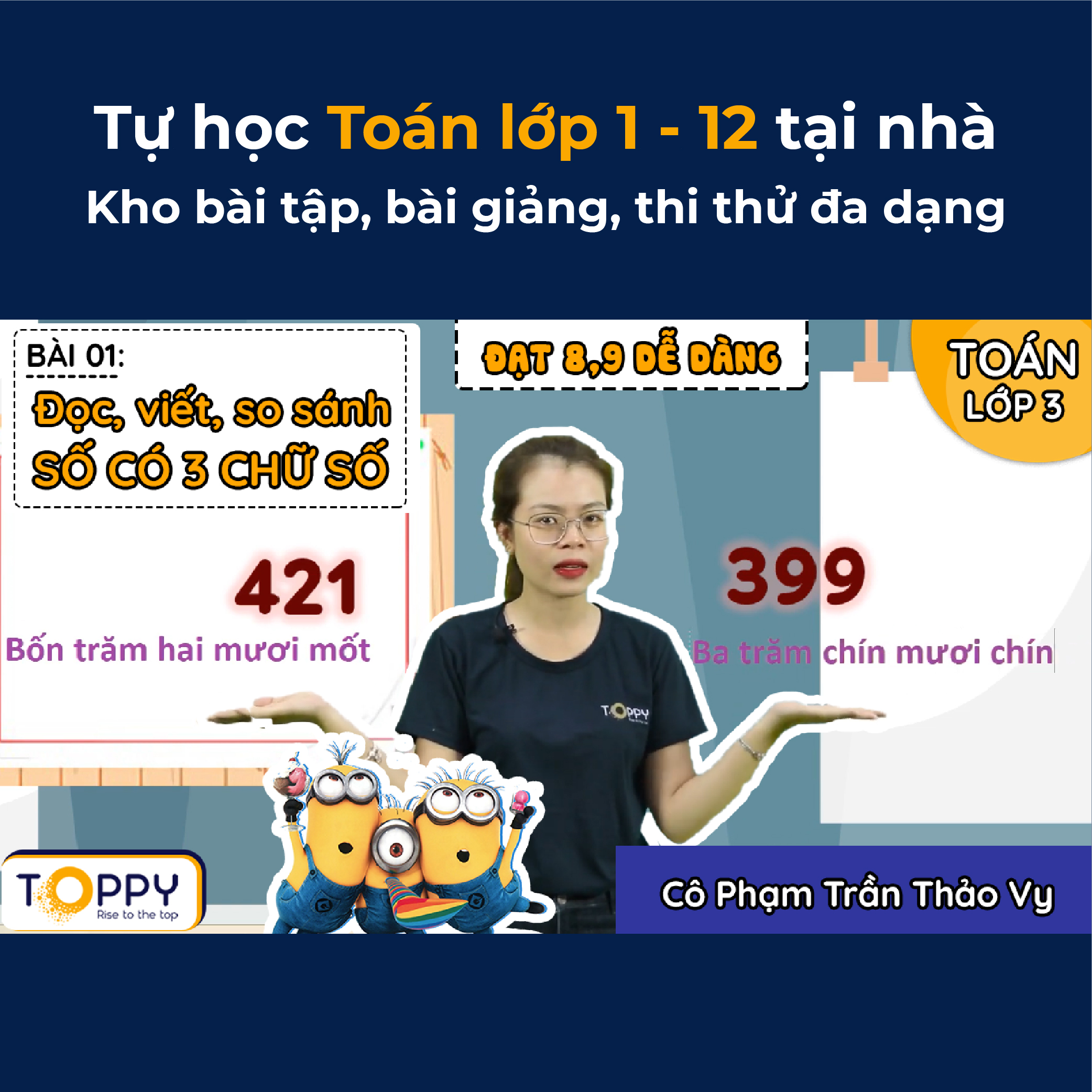 Toàn Quốc Học online Toán từ lớp 1 - 12 tại nhà cùng TOPPY