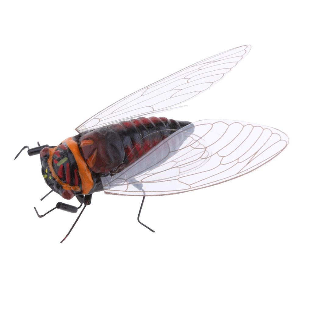 4pc Summer  Cicada Statue Tree Lawn Ornament DIY Animal Sculpture