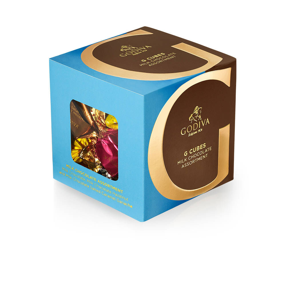 Chocolate GODIVA ngon nhất thế giới G Cubes : Hộp quà tặng 22 cái vị Milk Chocolate Assortment