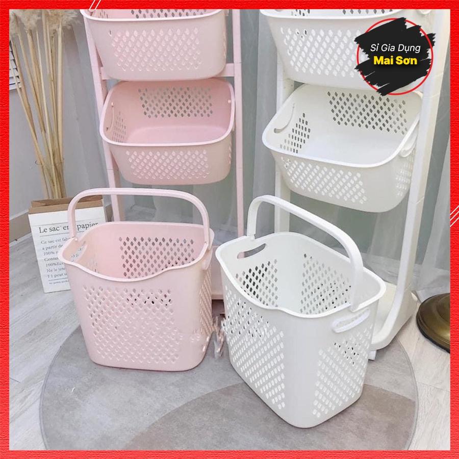 Kệ Đựng Đồ Đa Năng 3 Tầng Chất Liệu Nhựa Cao Cấp Hiện Đại Siêu Bền Có Bánh Xe Đa Chiều Tiện Lợi