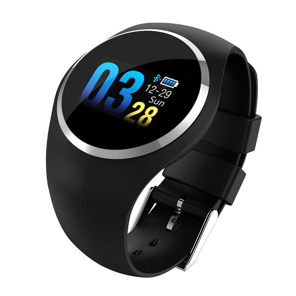Smart Watch Fitness Tracker Bracelet Heart Rate Monitor Wristband IP67 Black