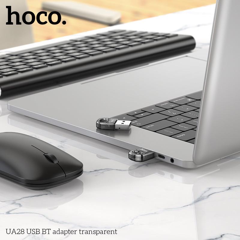 Usb bluetooth 5.1 HOCO giúp máy tính bàn, PC, Laptop có bluetooth, kết nối nhiều thiết bị cùng lúc hàng chính hãng