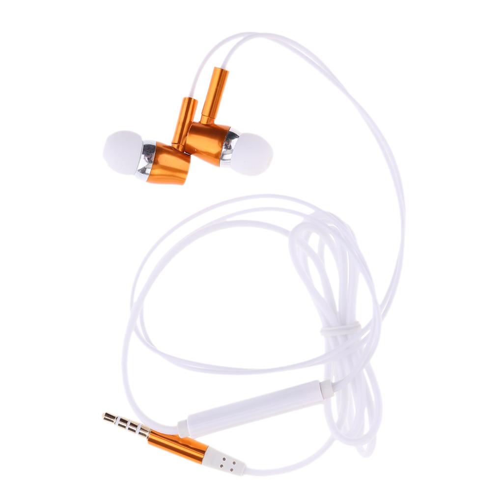 Metal Luminous Headphones Earphone Headset In-Ear Earbud for Phones