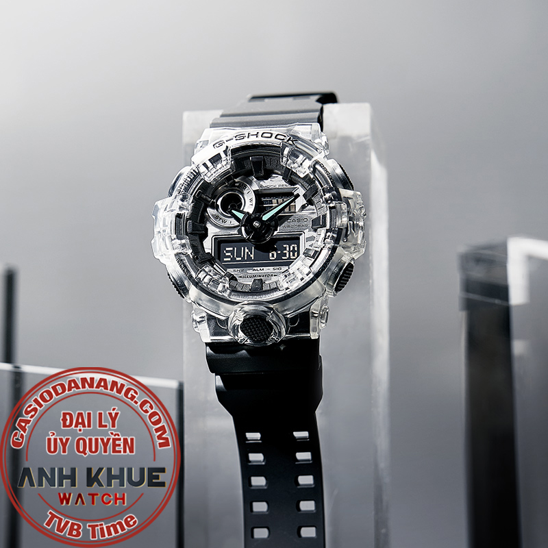 Đồng hồ nam dây nhựa Casio G-Shock chính hãng GA-700SKC-1ADR (53mm)