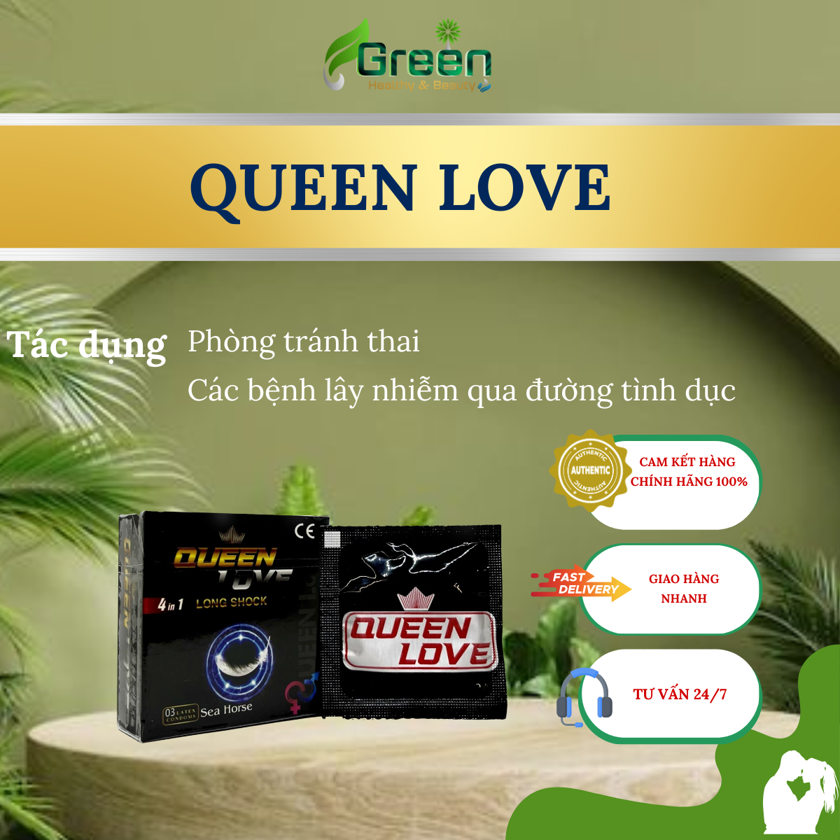Bao Cao Su Queen Love 4 in 1