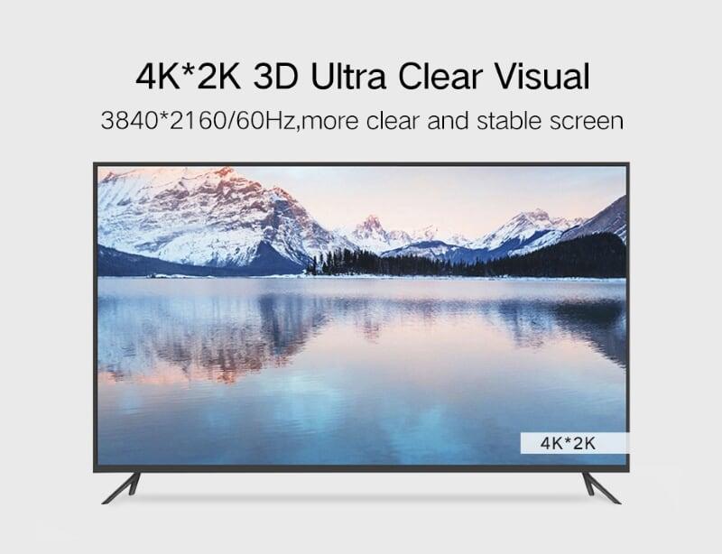 Ugreen UG40489HD117TK 1.5M màu Hồng Cáp tín hiệu HDMI chuẩn 2.0 sợi siêu nhỏ cao cấp - HÀNG CHÍNH HÃNG
