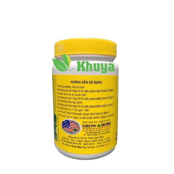 Phân bón lá GrowMore 20-20-20+TE All Purpose 100gr To Củ - Lớn Trái - Chắc Hạt