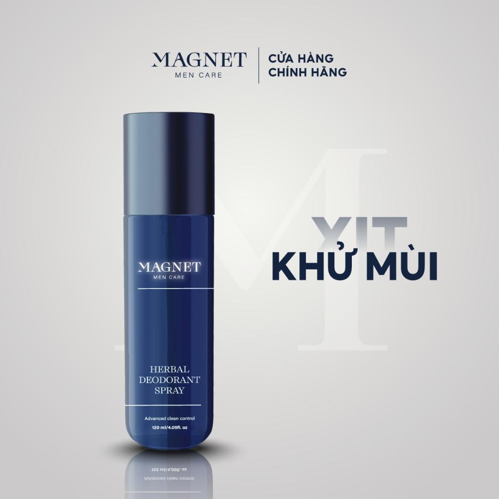 Combo Hoàn Hảo Magnet Mencare Sữa Tắm Gội 300ml &amp; Sữa Rửa Mặt 100ml &amp; Sữa Dưỡng 50ml &amp; Xịt Khuẩn 120ml &amp; Mặt Nạ Tẩy TBC