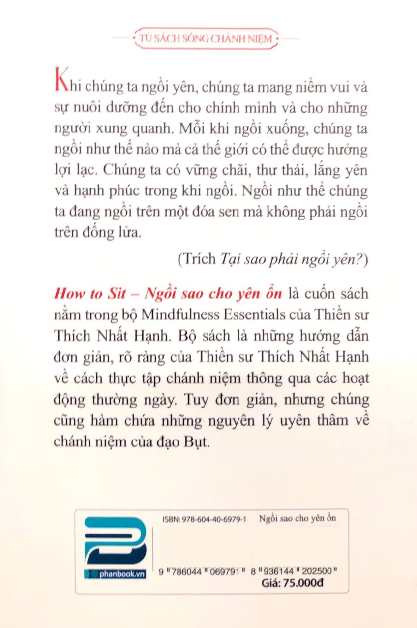 How To Sit - Ngồi Sao Cho Yên Ổn - Thích Nhất Hạnh (PB)