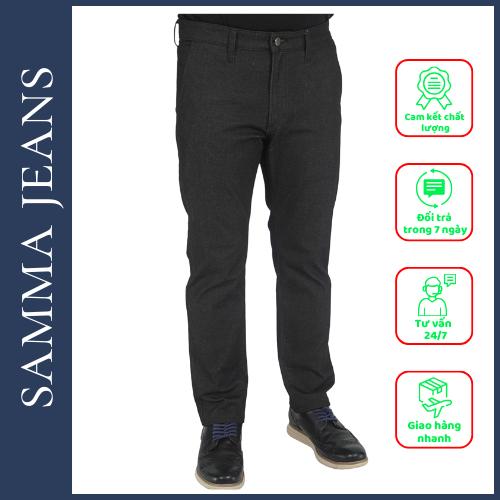 Quần Kaki Dáng Jean Q6, quần âu dáng jean siêu đẹp, phong cách sang trọng chĩnh hãng thương hiệu SAMMA JEANS - D/Gray(Xám đậm)