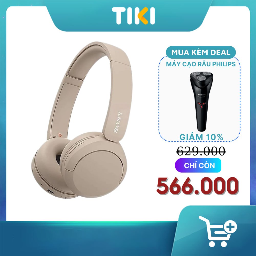 Tai nghe chụp tai Bluetooth Sony WH-CH520 - Hàng chính hãng