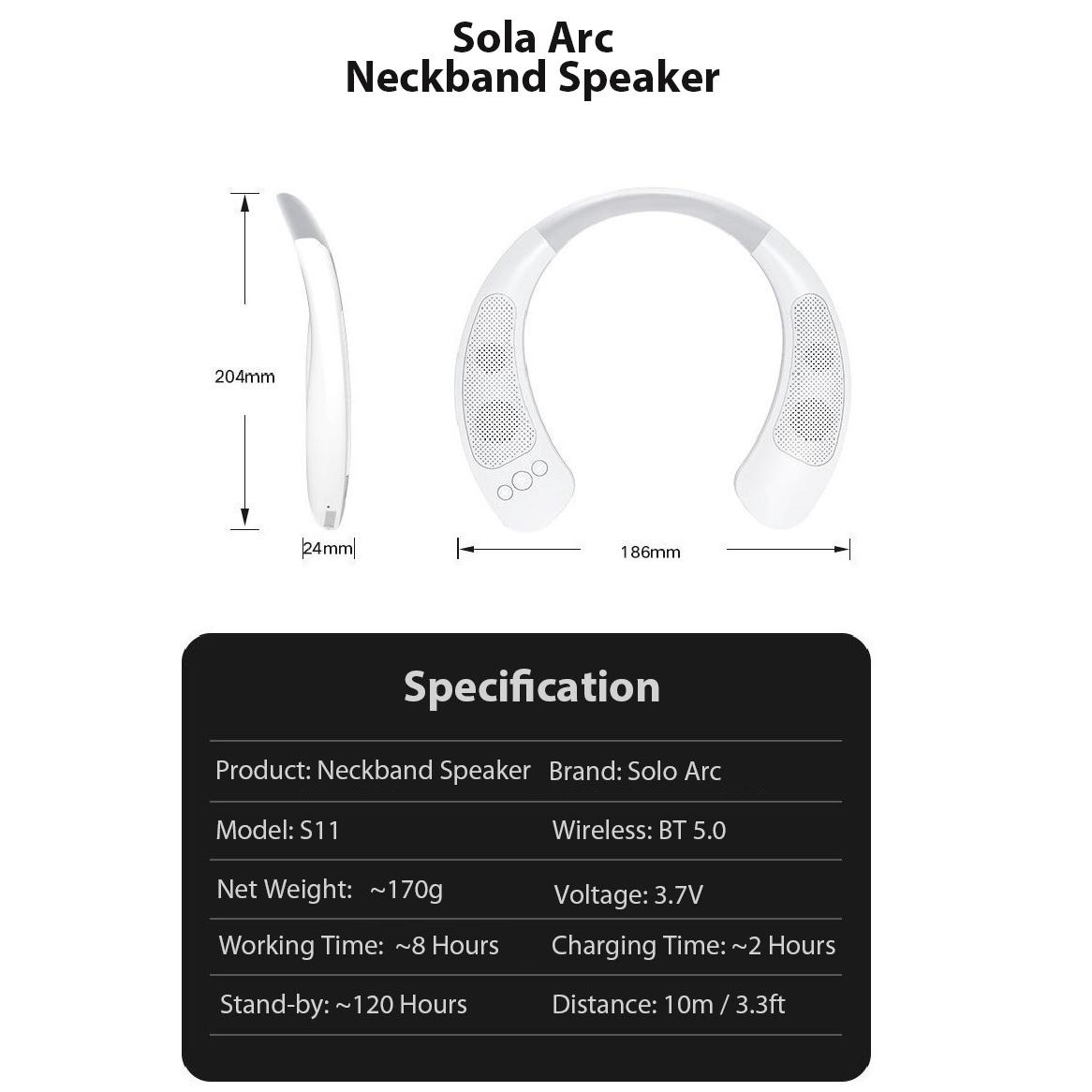 Loa bluetooth loa không dây có thể đeo được không dây đeo cổ tay ngoài trời loa bluetooth di động loa không dây ipx5 Color: white