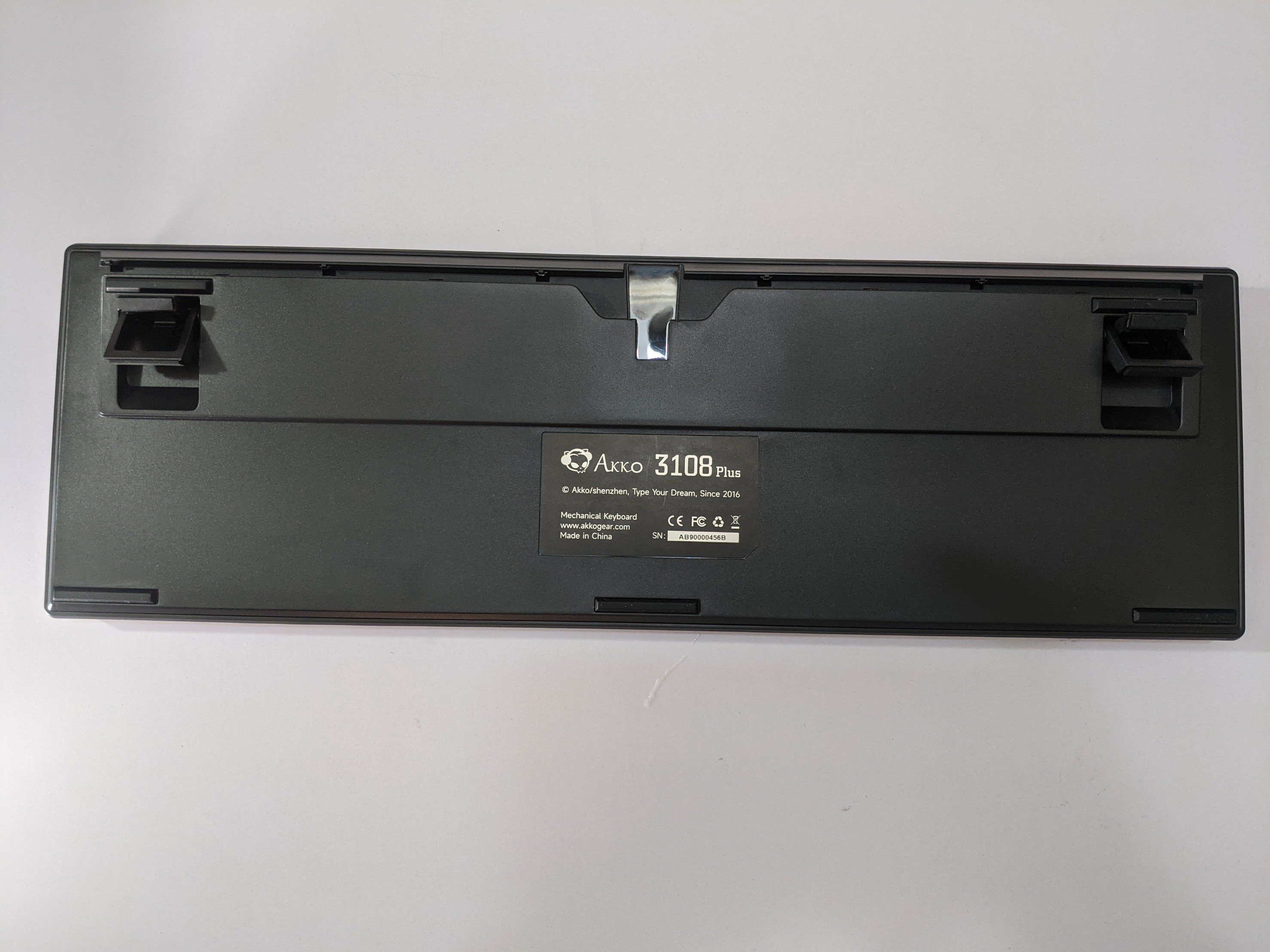 Bàn phím cơ có dây AKKO 3108 Plus Black & Cyan _Mới, hàng chính hãng