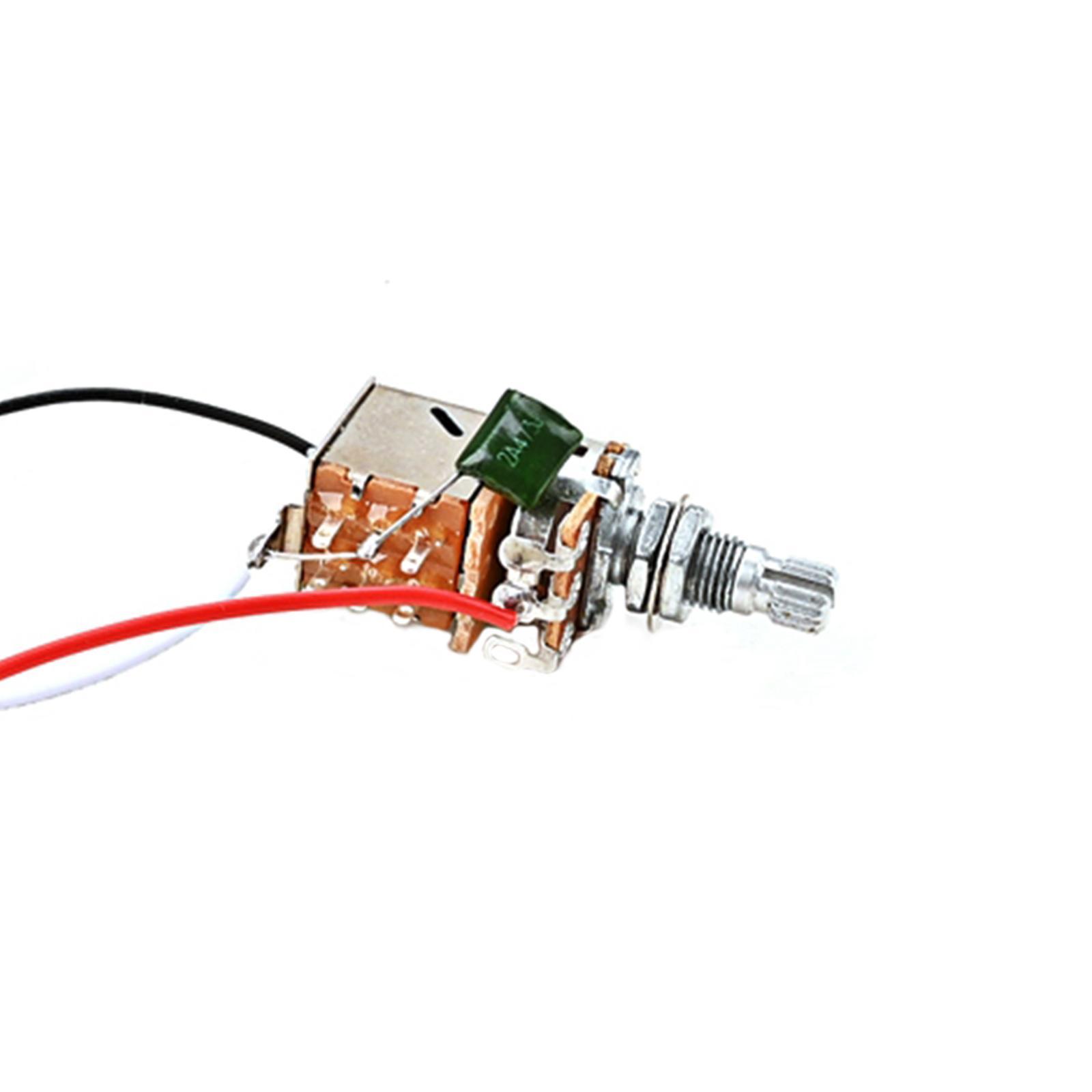 Guitar Push Pull Switch Wiring Harness B500K Prewired for Electric Guitar Replace Parts