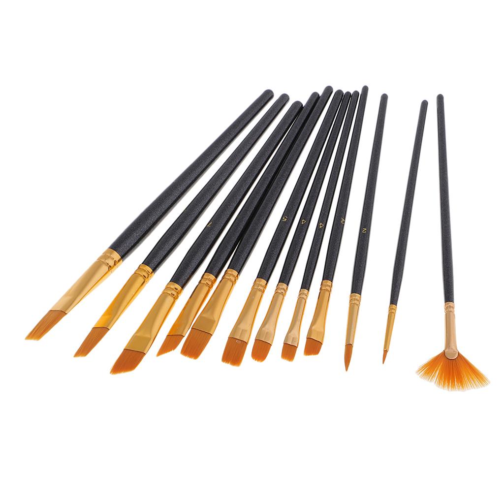 12 Tranh Nghệ Thuật Vẽ Cọ Acrylic Tinh Dầu Màu Nước Nghệ Sĩ Cọ Sơn